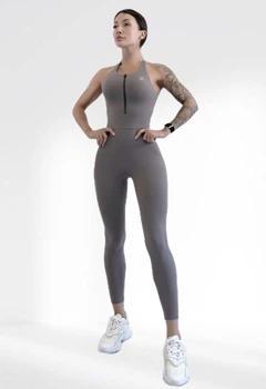 Спортивний комбінезон пуш ап жіночий LILAFIT сірий розмір S (LFJ000054)