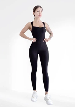 Жіночий спортивний комбінезон LILAFIT Чорний S (LFJ000068)