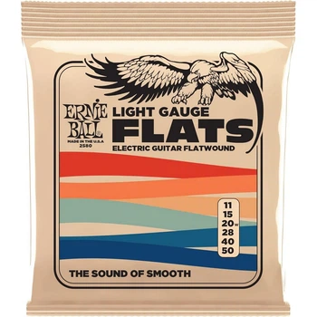 Струни Ernie Ball 2580 Stainless Steel Flatwound 11-50 Light