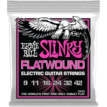 Струны Ernie Ball 2593 Cobalt Flatwound 9-42 Super Slinky