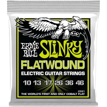 Струны Ernie Ball 2591 Cobalt Flatwound 10-46 Regular Slinky