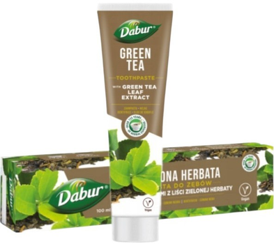 Зубна паста Dabur з екстрактом листя зеленого чаю 100 мл (5022496019545)