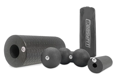 Набор для массажа EasyFit Set-3 (EPP роллер, валик, мячики для миофасциального релиза и самомассажа всего тела: спины, ног, рук, шеи)