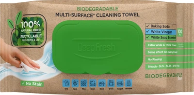 Серветки вологі Deep Fresh біорозкладні для очищення поверхонь 100 шт (8681554631692)