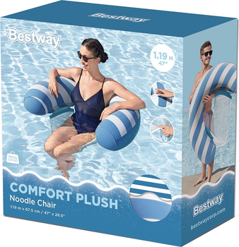 Fotel dmuchany do plywania Bestway Comfort Plush 43852 (6941607368589)