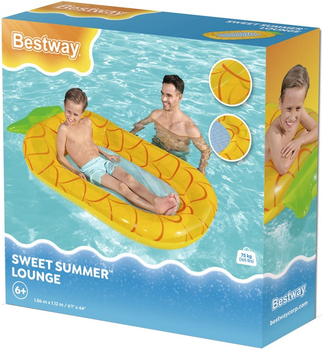 Dmuchany materac do plywania Bestway ananas 43644-02 (5903890619626)