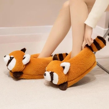 Тапочки кігурумі Червона Панда My Kigu домашні плюшеві капці для дівчат м'які єнот помаранчевий 35-40 (Д306141)