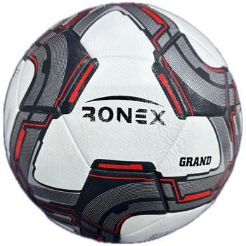 М'яч футбольний гібридний Ronex Grand, сірий