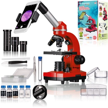 Мікроскоп Bresser Junior Biolux SEL 40x-1600x Red з адаптером для смартфона