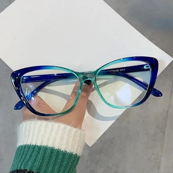 Окуляри для іміджу з прозорою лінзою оправа Honey Fashion Accessories синьо-зелений (4-153)
