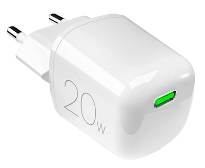 Ładowarka sieciowa Puro 20W GaN USB-C White (8018417440878)