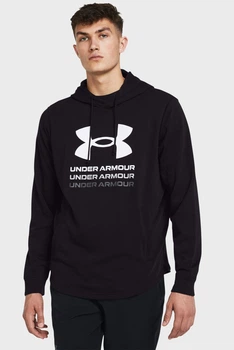 Кофта мужская Under Armour Rival Terry Graphic Black SM Чорний 1386047-001