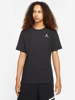 Футболка бавовняна довга чоловіча Nike Jordan Jumpman DC7485-010 S Чорна (0195238739171)