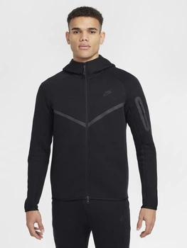 Толстовка на флисе, на молнии мужская Nike M Nk Tch Flc Fz Wr Hoodie HV0949-010 L Черная (0197602911275)