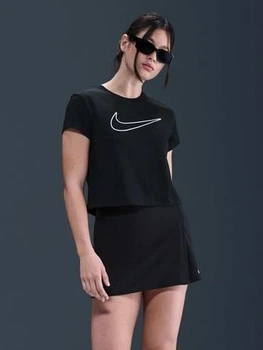 Футболка бавовняна жіноча Nike W Nsw Club Ss Tee Hbr Md HV5002-010 L Чорна (0198482024741)