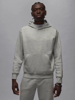 Худи на флисе мужское Nike M J Brk Flc Po FV7281-050 L Серое (0198485174610)