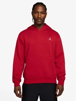 Худі на флісі чоловіче Nike M J Brk Flc Po FV7281-687 L Червоне (0197599642558)