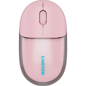 Мышь Canyon OnClick 24 BT/ Wireless Transparent/Pink (CNS-CMSW24P)