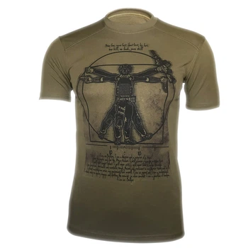 Футболка мужская Kramatan Da Vinci – Soldier, Коричневая, M