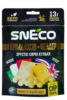 Сир сушений мікс snEco "Прімаджіо+Чеддер", 28г