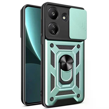 Протиударний ударостійкий чохол для Xiaomi Redmi 13C та Poco C65 Armor Case Keysion green