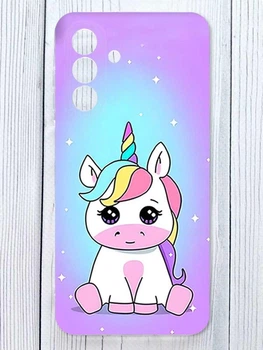 Чехол на Samsung Galaxy A17 5G Единорог (принт 103)