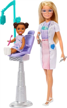 Ігровий набір Barbie Dentist Set Барбі "Стоматолог" з дитиною-пацієнтом та аксесуарами (JCR74)