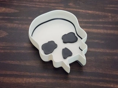 Моторошна Таця-Органайзер Череп для Цукерок та Дрібниць Happy Halloween. Aivory
