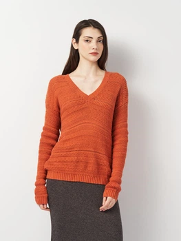 Пуловер женский United Colors of Benetton 143177 XS Кирпичный (2200003949667)