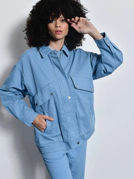 Джинсова куртка жіноча Veto Jeans 187992 М Синя (2200004974422)