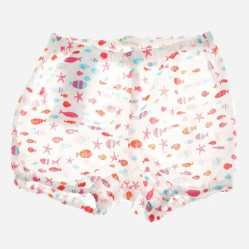 Детские шорты на резинке для девочки United Colors of Benetton 162922 62 см Бело-розовые (LV2200004428048)