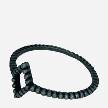 Кольцо Moss Copenhagen 181178 16,5-17 Темно-серое (LV2200004810782)