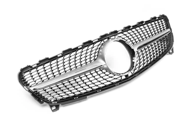 Передняя решетка Diamond Silver (2015-2018) для Mercedes A-сlass W176