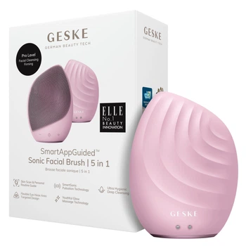 Електронна ультразвукова щітка для обличчя GESKE Sonic Facial Brush pink (HB0071)