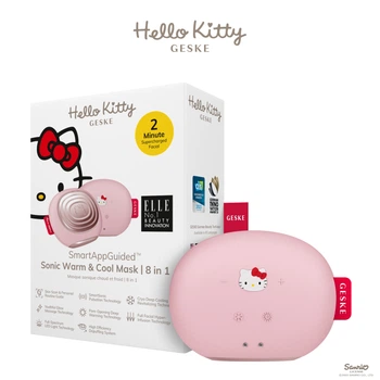 Ультразвукова маска тепло та холод GESKE Sonic Warm & Cool Mask by Hello Kitty pink (HB0247)