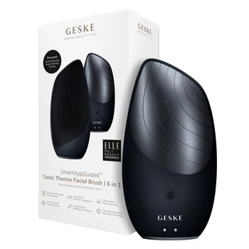 Електронна звукова термощітка для обличчя GESKE Sonic Thermo Facial Brush black (HB0080)