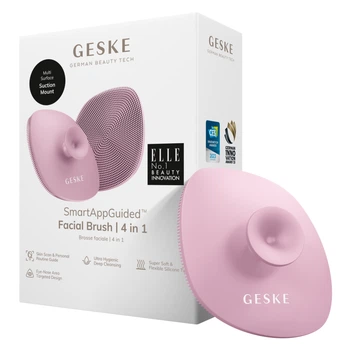 Щітка для обличчя GESKE Facial Brush з тримачем pink (HB0060)