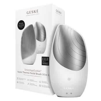 Електронна звукова термощітка для обличчя GESKE Sonic Thermo Facial Brush white (HB0084)