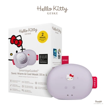 Ультразвукова маска тепло та холод GESKE Sonic Warm&Cool Mask by Hello Kitty purple (HB0246)