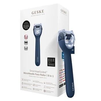 Електронний ролер для обличчя з мікроголками GESKE MicroNeedle Face Roller midnight (HB0188)