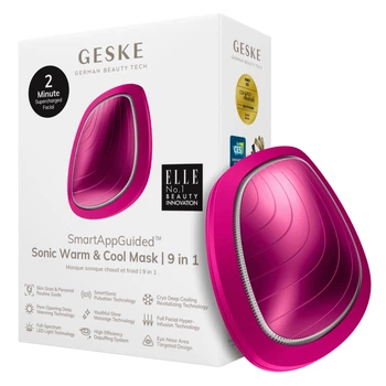 Ультразвукова маска тепло та холод GESKE Sonic Warm&Cool Mask magenta (HB0098)