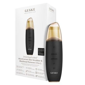 Мікрострумовий скрабер для шкіри та усунення чорних точок GESKE MicroCurrent Skin Scrubber&Blackhead Remover gray (HB0141)