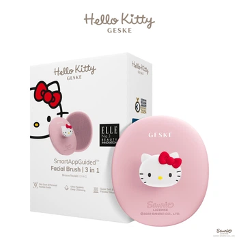 Щітка для обличчя GESKE Facial Brush by Hello Kitty з тримачем pink (HB0241)