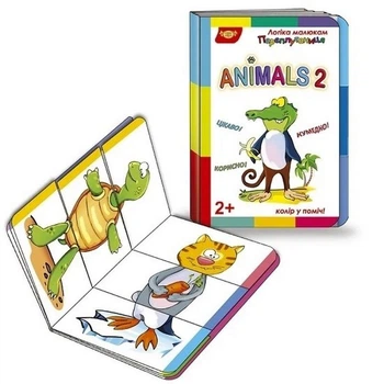 Детская развивающая книжечка "Путаница Animals 2" Мастер 595029 серия Логика малышам