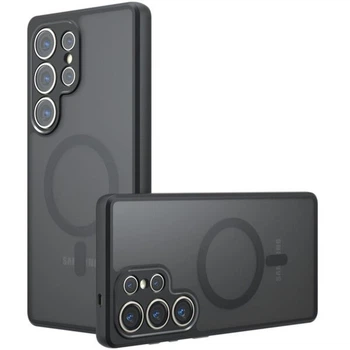 Захисний чохол Deexe Matte Skin with MagSafe для Samsung Galaxy S23 Ultra (S918) - Black