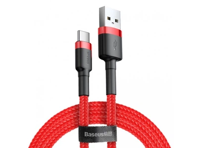 Кабель для быстрой зарядки Baseus Cafule Cable USB to Type-C 2A 2м (CATKLF-C09) Red