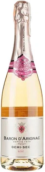 Вино игристое Baron d'Arignac Rose Demi-Sec sparkling розовое полусухое 0.75 л 11% (3500610108396)
