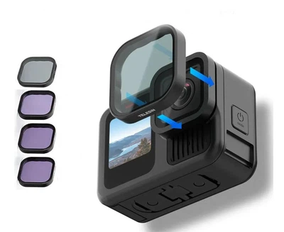 Набор фильтров CPL/ND8/ND16/ND32 для GoPro 13 Telesin S5-FLT-13-TGP