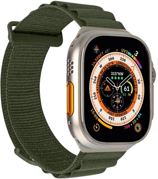 Pasek Puro Extreme Nylon Strap do Apple Watch 42/44/45/49 mm Dark Green (8018417442827)