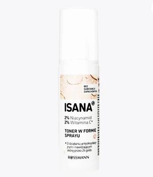 Тонер для сяйва шкіри з вітаміном С та ніацинамідом ISANA Glow Anti-Ox Toner Spray 100 мл